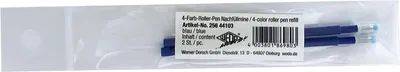 Produktbild von WEDO Ersatz-Gelmine für Vierfarb-Kugelschreiber blau 2 Stück