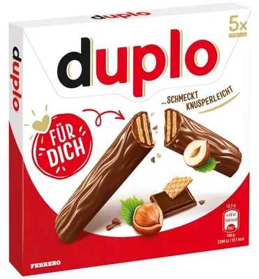 Produktbild von Baton wafelek z orzechowym nadzieniem w mlecznej czekoladzie 5 x 18,2 g