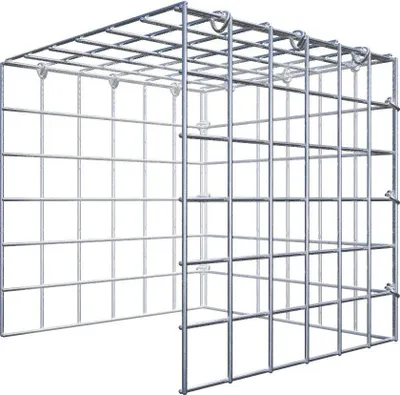 Produktbild von Anbaugabione Typ 4 30 cm x 30 cm x 30 cm (L x H x T), Maschenweite 5 cm x 5 cm, C-Ring