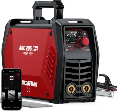Obrázok produktu pre Zvárač – 205 ampérový elektrický zvárač s ovládaním cez aplikáciu a technológiou IGBT invertora