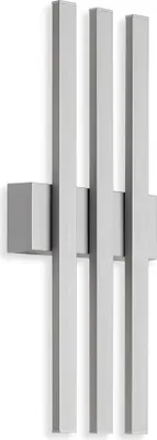 Produktbild von LED Außenwandleuchte Außenlampe 12W IP44 silber Metall-Kunststoff Telefunken