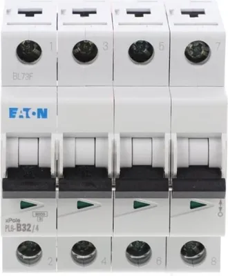 Zdjęcie produktu dla Wyłącznik nadprądowy 4P B 32A 6kA AC PL6-B32/4 166500