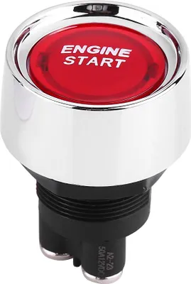 Obrázek produktu pro 12V-24V 50A startovací tlačítko motoru automobilu červené LED diody zapalování