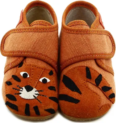 Produktbild von Living Kitzbühel 3513-157 Baby Klett Hausschuh kleiner Tiger terracotta Gr.18-26 EUR 19