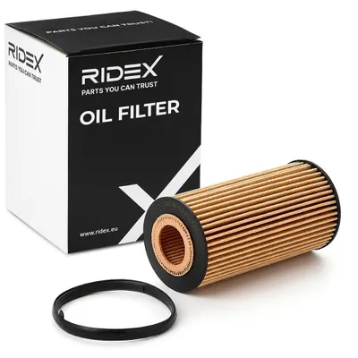 Produktbild von Ölfilter RIDEX 7O0424 Filtereinsatz für VW GOLF VI (5K1) Golf V Schrägheck (1K1) für AUDI A3 Sportback (8PA) A4 Avant (8ED, B7) für BMW 3 Limousine