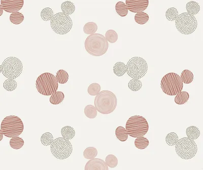 Obrázek produktu pro Disney nástěnná malba Mickey Mouse bílá, růžová a šedá - 612765 - 3 x 2,50 m