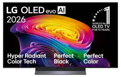 Produktbild von LG OLED evo AI OLED48C6ELB, 121,9 cm (48"), 3840 x 2160 Pixel, OLED, Smart-TV, WLAN, Schwarz
