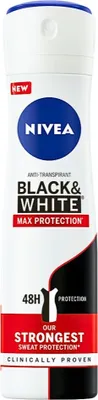 Zdjęcie produktu dla Nivea - Dezodorant - Spray - Black & White Max Protection - 150 ml - 1 Stück