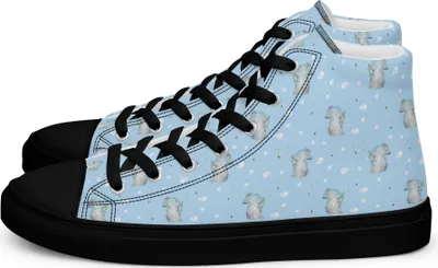 Produktbild von Mr. & Mrs. Panda Damen Sneaker Black Edition Elefant Seifenblasen Größe 38 - Blau - Geschenk, Rüsseltier, Schwarze, Schwarzer, Liebe, Elefanten, Turnschuhe Schwarz