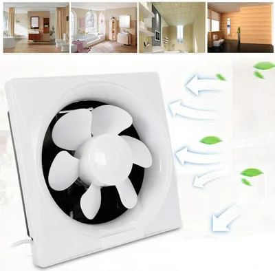 Produktbild von 12 Zoll Lüfter Badezimmer Silent Sauglüfter 40W 220V 300mm Rohrventilator Wandventilator Abluftventilator Gebläse WC Küche Weiß Badventilator