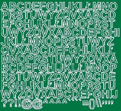 Produktbild von Aufkleber, selbstklebende Buchstaben, 1,5 cm, grün matt