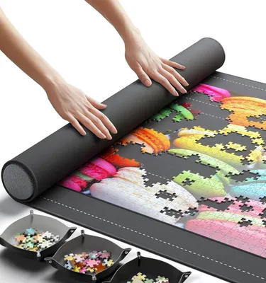 Obrázok produktu pre Omgoods – Prenosná podložka na skladanie puzzle pre 1500 dielikov s protišmykovou spodnou stranou