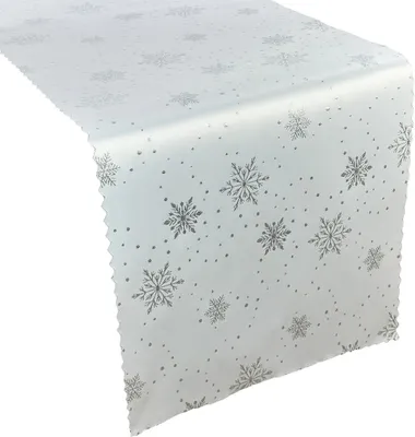 Obrázok produktu pre Obrus odolný proti škvrnám Snow Silver 40x160 cm