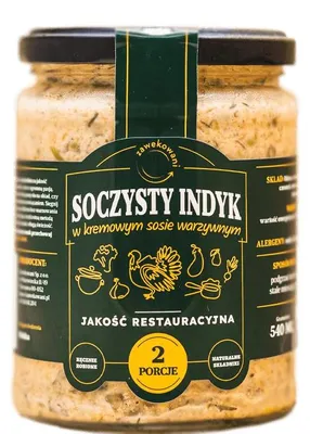 Zdjęcie produktu dla Indyk w kremowym sosie warzywnym 540 ml Zawekowani