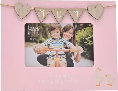 Produktbild von Celebrations - "Love Life Mum" Rahmen WD3588 (15,24 cm x 10,16 cm) (Pink)