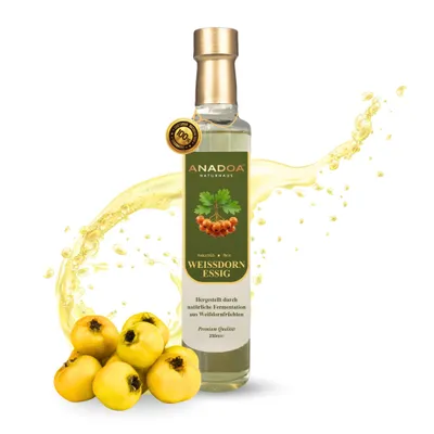 Weißdorn Essig 250 ml – 100 % Natürlicher Alıç Sirkesi aus frischen Weißdornfrüchten | Traditionell 