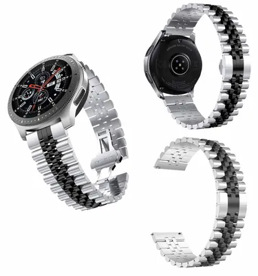 Image de Pour Samsung Galaxy Watch 6 5 4 Normal Pro et Classic toutes les tailles Design bracelet métallique