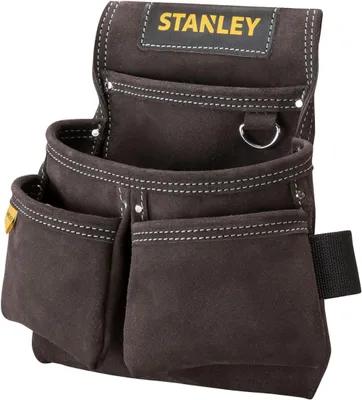 Produktbild von STANLEY - Leder-Werkzeughalter für Gürtel mit 3 Taschen [STST1-80116]
