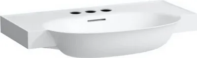 Produktbild von Laufen The New Classic Wastafel 80x48x16,5 cm met overloop 3 kraangat Mat Wit