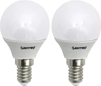 Productafbeelding van Lightme LED-lampen, E14, 3W, 2 stuks, LED-druppelvorm, fitting E14, 3 Watt, warm wit, 2700 K, energie-efficiëntieklasse G