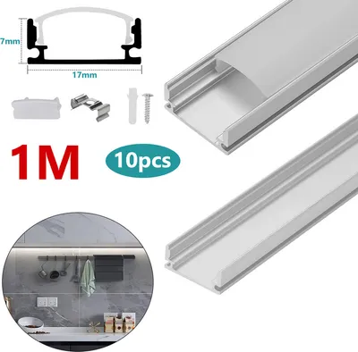 Produktbild von Jopassy 10x1m LED hliníkový profil LED pás Vnútorné modely hliníkových koľajníc, v tvare U