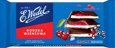 Produktbild von E. Wedel Schokolade Gorzka Wiśniowa 100 G