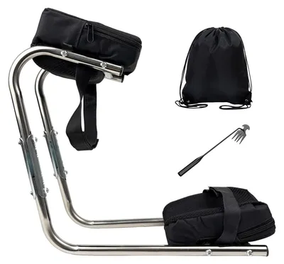 Image de Banc ergonomique pour le jardinage, avec siège intégré et conception portable