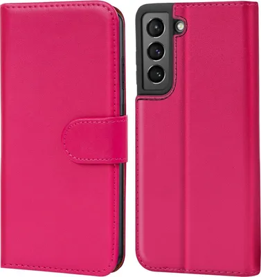 Produktbild von Conie Klapp Tasche für Samsung Galaxy S21 Kartenfach Rundumschutz Hülle in Pink