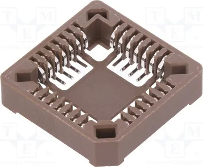 Obrázok produktu pre 2x zásuvka: PLCC, fosforbronz, pin: 28, pocínované, 1A. Zásuvka PLCC