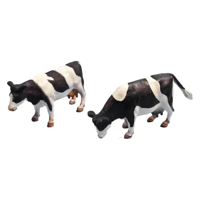 Image de Van Manen Vache noir/blanc debout assorti. 2 pièces à l'échelle 1:32