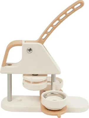 Obrázek produktu pro Výrobník odznaků, ruční ovládání, kompaktní design, krémově bílá barva
