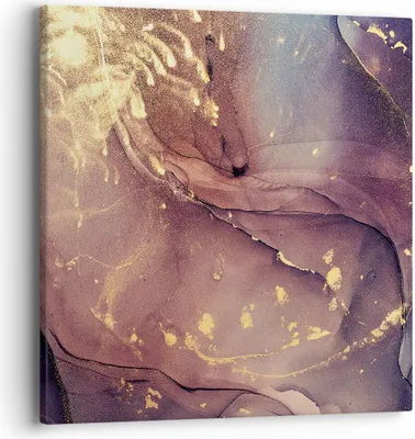 Produktbild von Bild auf Leinwand - Leinwandbild - Einteilig - Stein Gold Marmor - 40x40cm - Wand Bild - Wanddeko - Wandbilder - Leinwanddruck - Bilder - Wanddekoration - Leinwand bilder - Wandbild - AC40x40-4714