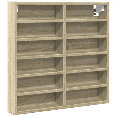 Obrázek produktu pro vidaXL Vitrína Sonoma dub 60x8,5x58 cm Materiál na bázi dřeva