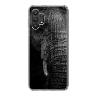 Produktbild von MuchoWow® Handyhülle Schutzhülle Hülle für Samsung Galaxy A32 5G Elefant - Tier - Porträt Silikon Softcase Handy Hülle - Softcase