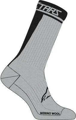 Produktbild von Alpinestars Merino 24 Fahrradsocken, grau/schwarz, M
