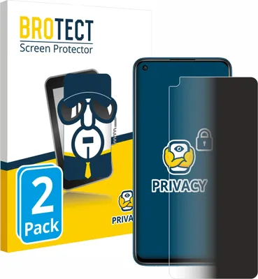 Produktbild von 2x BROTECT Sichtschutzfolie für Xiaomi Redmi Note 9 Anti-Spy Privacy Sichtschutz Blickschutz Folie Blaulicht-Schutz