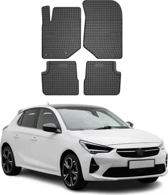 Image de Tapis de Sol pour Opel Corsa F 2019-2025 OMAC Noir Caoutchouc
