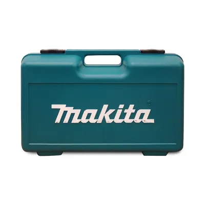 Produktbild von Makita Transportkoffer Kunststoff Grün, 415x140x270 mm (LxBxH), für Winkelschleifer bis 125mm Ø und Trennscheiben, mit integriertem Fach für Schleifscheiben/-netze, 1,096 kg, mit Griffen, 824985-4