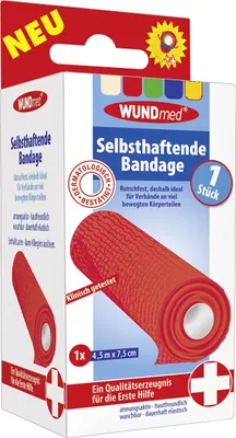 Produktbild von Wundmed Selbsthaftende Bandage 4,5 m x 7,5 cm