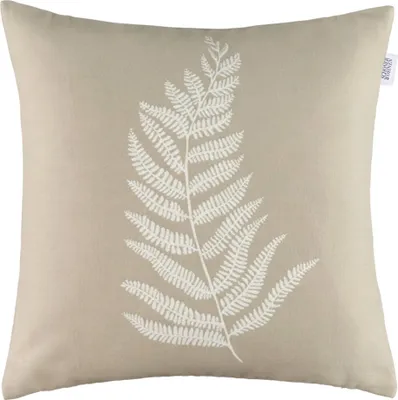 Zdjęcie produktu dla Poszewka na poduszkę - 45 x 45 cm - Beżowa - Bawełna - Poliester - z zamkiem błyskawicznym