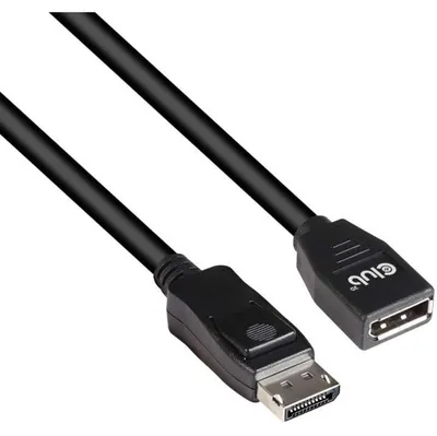 Produktbild von CLUB3D DisplayPort 1.4 HBR3-Verlängerungskabel 8K60Hz M/W 2m/6.56ft, 2 m, Displayport 1.4, Displayport 1.4, Stecker, Buchse, Gerade