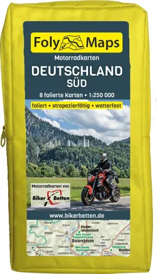 Produktbild von FolyMaps Motorradkarten Deutschland Süd 1 : 250 000