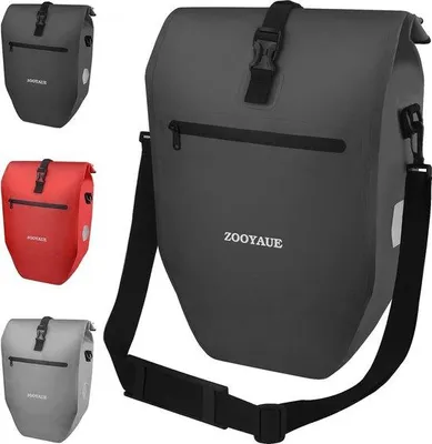 Produktbild von Famanu Fahrradtasche 28 L - wasserdicht mit Handgriff und Schulterriemen