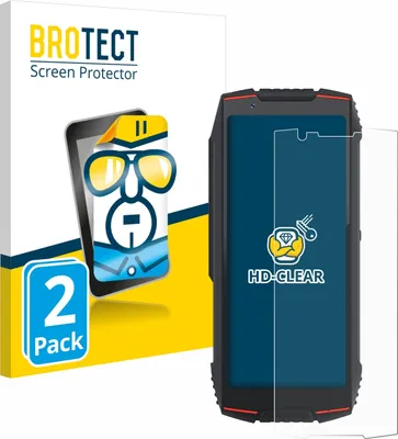 Produktbild von 2x Für Cubot King Kong Mini 3 Schutzfolie BROTECT Displayschutz Display Schutz Folie Klar Transparent
