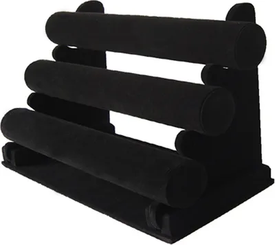 Produktbild von 3er Schmuckständer für Uhren Armband Samt