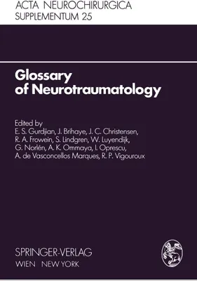 Produktbild von Glossary of Neurotraumatology