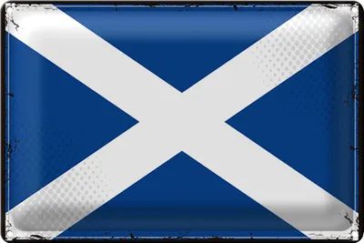 Produktbild von Blechschild Flagge Schottland 30x20cm Retro Flag Scotland
