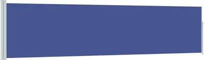 Image de vidaXL Marquise latérale extensible 120×500 cm Bleu