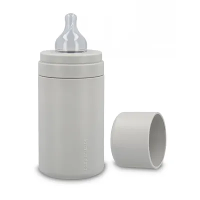 Obrázek produktu pro Kojenecká antikoliková láhev Baby Wallaby - Light grey 240 ml