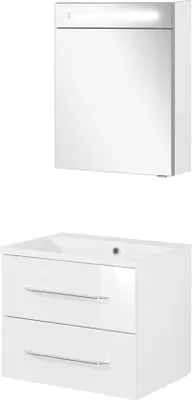Produktbild von Fackelmann B.CLEVER Badmöbel Set 3-teilig, 60 cm, Weiß